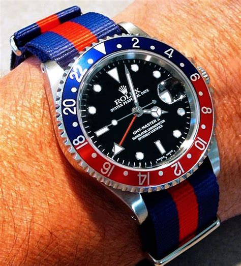 rolex pepsi nato|Rolex gmt NATO strap.